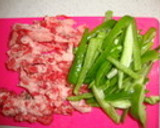 簡単10分♡家にある材料＋豚肉で青椒肉絲作り方1写真
