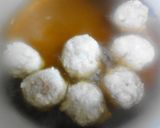 ふわふわ♪蓮根入り肉団子と春野菜の煮物作り方6写真