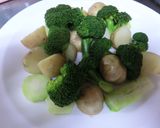 新じゃがと青物温野菜のサーモンソースがけ作り方1写真