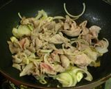 ■豚肉と白菜のクリームパスタ■作り方5写真