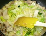 ■豚肉と白菜のクリームパスタ■作り方7写真