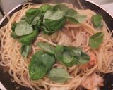 フレッシュバジルとシーフードの和風パスタ作り方6写真