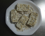 ごまをまぶした豆腐の揚げない揚げ出し！？作り方3写真