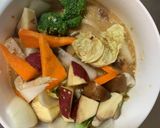 お一人様簡単オイ梅味根菜たっぷり野菜炒作り方15写真