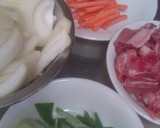 野菜がたっぷりとれる♪豚肉の炒め甘辛煮作り方1写真