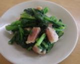 菜の花とベーコンのバター炒め作り方4写真