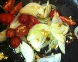 さばとミニトマトのハーブパスタ作り方4写真