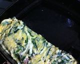 超簡単...ひき肉&にら たまご焼き作り方8写真