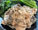 鶏肉粒マスタードの生クリーム煮作り方9写真