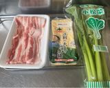 生姜香る⭐︎厚揚げとこまつなの煮物作り方1写真
