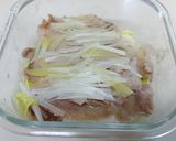 レンチン❢ 豚バラきゃべつ濃厚胡麻だれ作り方3写真
