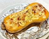 秋の夕食副菜に。ピーナッツかぼちゃのチーズ焼き作り方7写真