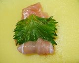 ささみクルクル～梅ソースで♬作り方4写真