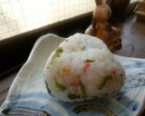 紅しょうがと天かすと大葉のおにぎり♥作り方3写真