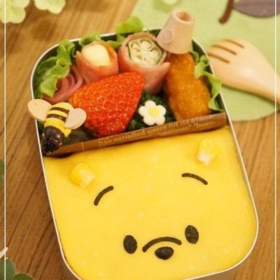 簡単！プーさんのオムライス弁当 by ささぼんぼん 【クックパッド
