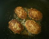 ふっくらハンバーグ✿筍入り作り方3写真