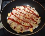 ビッグホットケーキ☆惣菜パン風作り方3写真