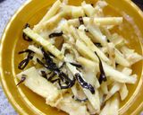 筍の塩麹・塩昆布・わさびトースト作り方2写真