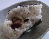 ブロックベーコンとチーズのおにぎり作り方3写真