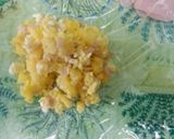 茹で卵とハムとチーズでひよこおにぎり。作り方6写真