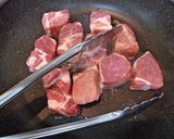 葱たっぷり豚肩ロースの簡単角煮♪作り方3写真