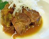 葱たっぷり豚肩ロースの簡単角煮♪作り方7写真