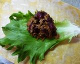 生春巻き　in 　畑の肉そぼろ作り方2写真