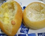 スープパスタinフランスパンのグラタン風作り方2写真