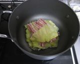 オイスターソース◎キャベツと豚の重ね蒸し作り方4写真