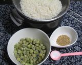 ①塩えんどう豆ご飯♪♪作り方1写真