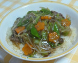 簡単☆たっぷり野菜のあんかけおこげ風作り方6写真