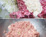 ✿挽き肉deステーキ風コナモン手巻き✿作り方1写真