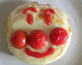 朝食に子供が喜ぶ、アンパンマントースト作り方7写真