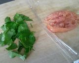 三つ葉と明太子の卵焼き作り方1写真