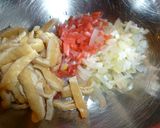 たぬきつね焼き飯(^。^)♥作り方2写真