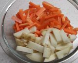 10分で完成！炒め肉じゃが　甘味噌味作り方1写真