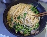 ほうれん草＆ベーコンの柚子クリームパスタ作り方3写真