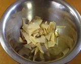 たけのこの姫皮の梅肉和え作り方1写真