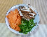 お豆パワーの和風カレースープパスタ作り方1写真