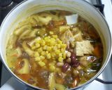 お豆パワーの和風カレースープパスタ作り方5写真