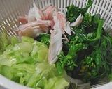 キャベツと菜の花のからしあえ作り方1写真