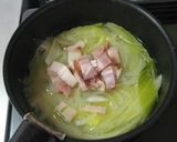 ＊とろとろキャベツとベーコンの味噌汁＊作り方6写真