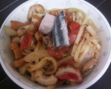 かつおとトマトのうまうま焼きうどん☆作り方4写真
