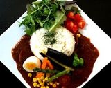 盛り付けに工夫♪オシャレなカレー☆作り方5写真