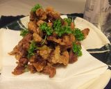 春キャベツと豚肉の唐揚げカレー味の炒め物作り方8写真