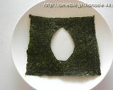 【キャラ弁】仮面ライダーフォーゼおにぎり作り方1写真