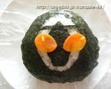 【キャラ弁】仮面ライダーフォーゼおにぎり作り方6写真