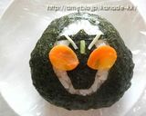 【キャラ弁】仮面ライダーフォーゼおにぎり作り方7写真
