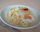 春キャベツとアンチョビのスパゲティ作り方12写真