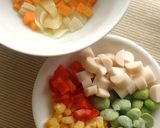 お子様☆甘旨トマトクリームスープパスタ作り方1写真